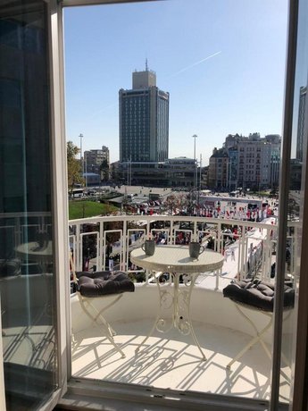 Great View of Taksim Square Luxury Furnished on Main Street of Taksim Partial Sea View