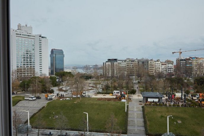 Great View of Taksim Square Luxury Furnished on Main Street of Taksim Partial Sea View