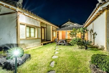 Stone Statue Village Hanok
