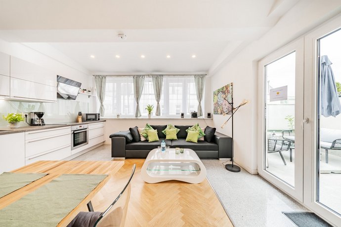 90sqm With Terrace - Danube - Ac Netflix