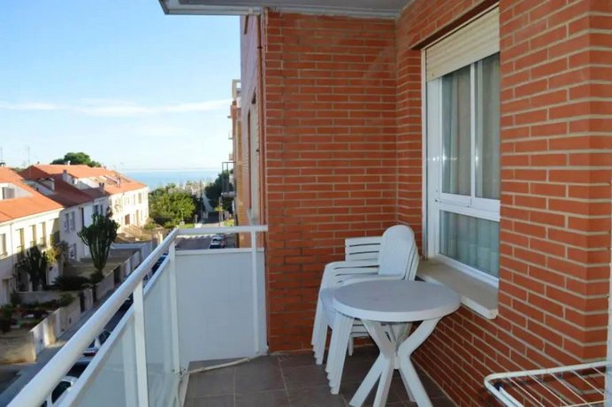 Apartment with 2 bedrooms in Sant Carles de la Rapita with wonderful sea view shared pool balcony 70