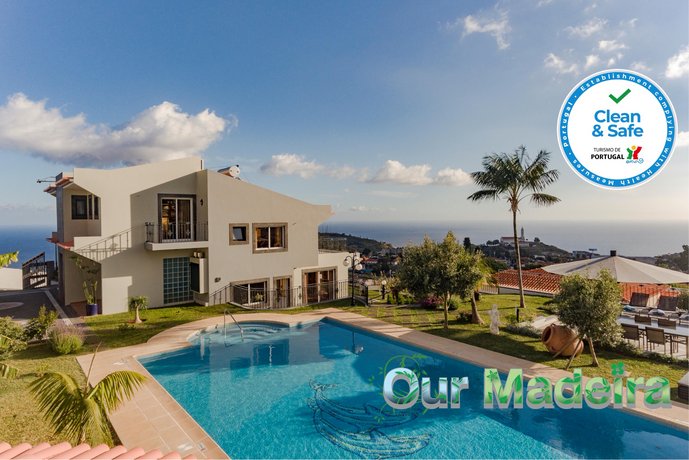 Fabulous villa in Funchal panoramic sea-view heated pool BelAir 어드벤처 킹덤 Portugal thumbnail
