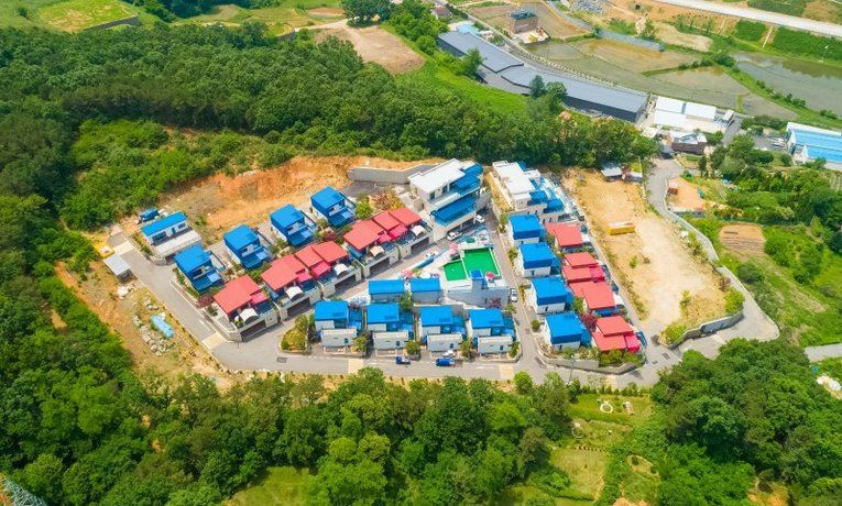 Paju Obladi Pool Villa Disinfected Accommodation Site of Jangdan Station of Gyeongui Line South Korea thumbnail