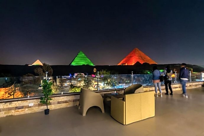 Panorama Pyramids Inn Solar Boat Museum Egypt thumbnail