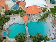 Gold Coast accommodation: Beach Stay - Ocean & Riverview resort Chevron Renaissance central Surfers Paradise