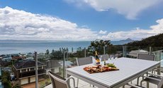 Corlette accommodation: Maison De La Mer 30 Mulubinda Parade - Luxurious Linen Aircon And Panoramic Views
