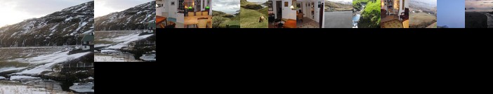 Idyllic house near river and ocean