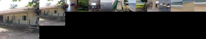 Casa de praia e lagoa