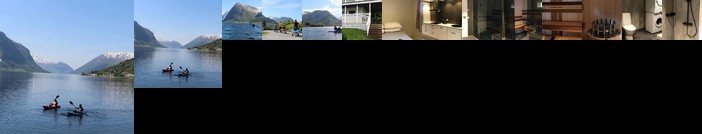 Jolster apartments with kayaks