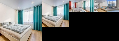 Red & Blue Curtains Studio