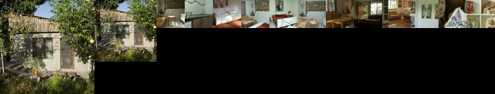 Art gallery house in fruit garden