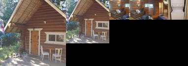 Log Cabin by the Ocean and Mountains